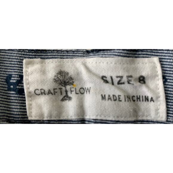 CRAFT + FLOW MID RISE BERMUDA SHORTS, BOYS, 8, LIGHT BLUE W/NAVY BLUE ANCHORS - Picture 10 of 10